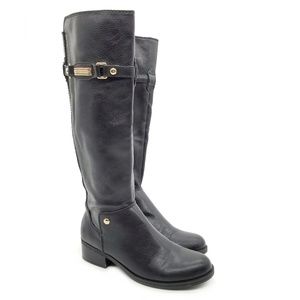 Tommy Hilfiger Black Knee High Riding Boots Sz 6.5